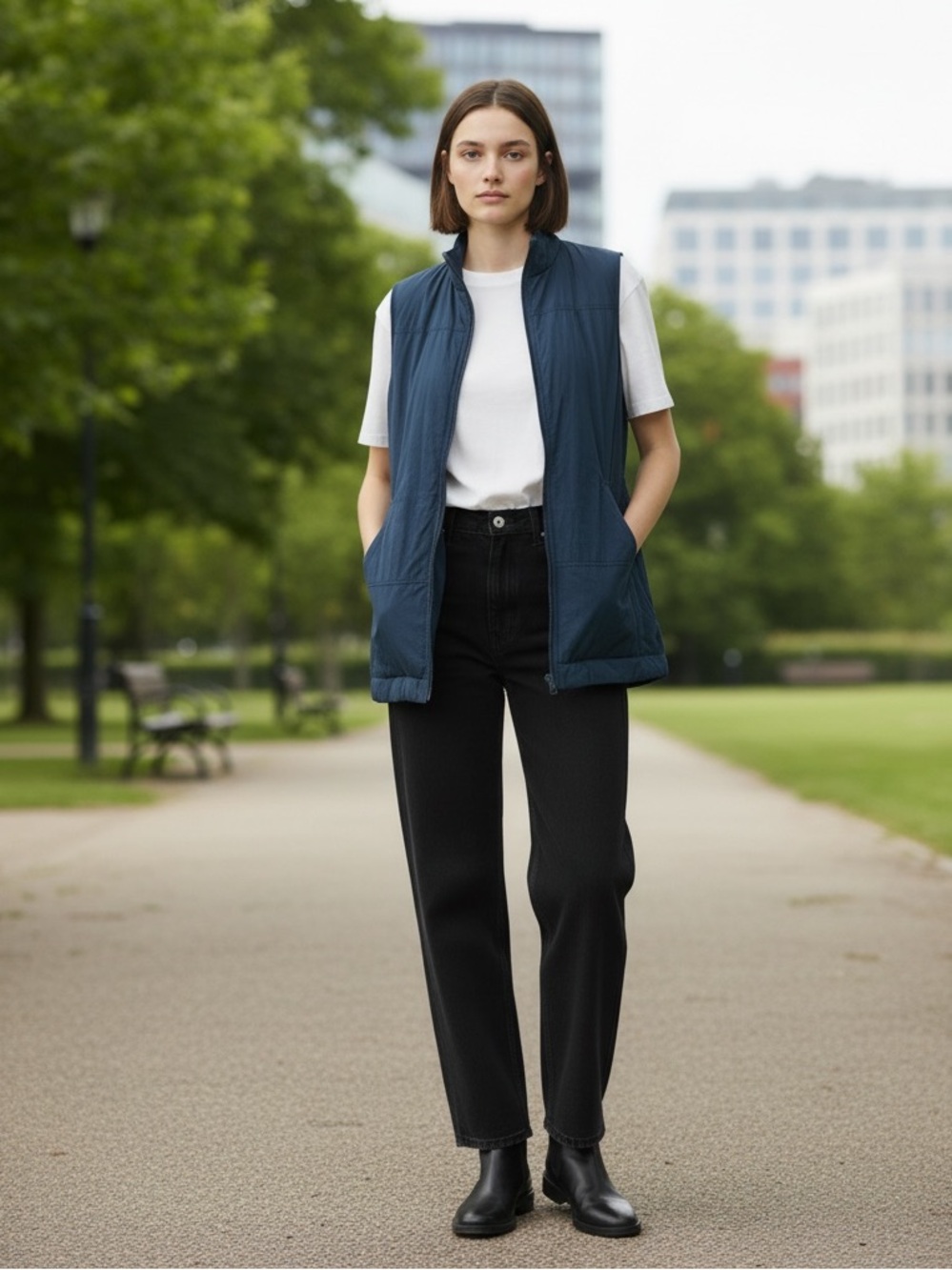 Stella Carakasi Full Zip Long Vest